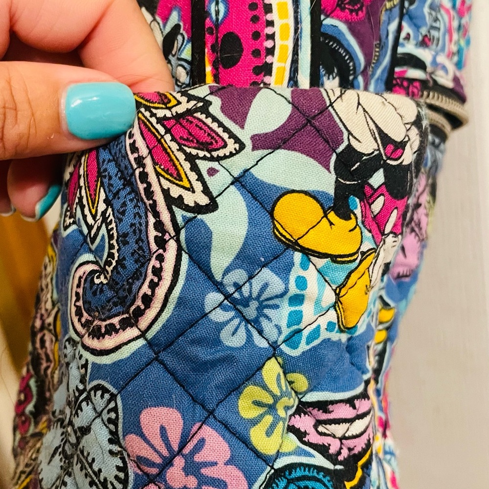 Vera Bradley Disney Mickey & Minnie Paisley Purple Multicolor Crossbody Bag - Picture 4 of 8